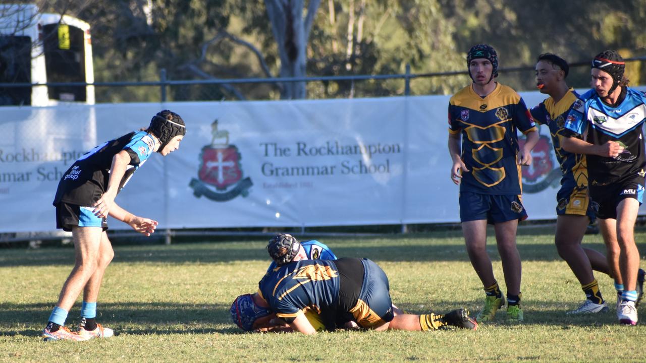 Rockhampton District Secondary Schools Rugby League Open C grand final, Yeppoon State High 1 versus Gladstone State High 1, Rugby Park, Rockhampton, September 10, 2021.