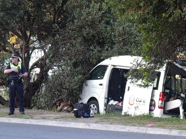 Police and emergency services are at the scene of a serious crash at Hayborough. Picture: Gary Juleff