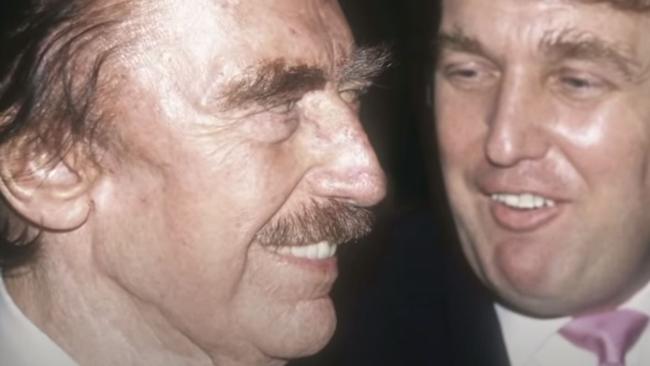 Fred Trump with his son Donald. Picture: ABC News