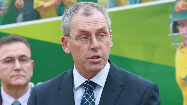 Tony Dodemaide as Cricket Victoria chief executive announcing the National Cricket Inclusion Championships to be held in Geelong. Picture: Peter Ristevski