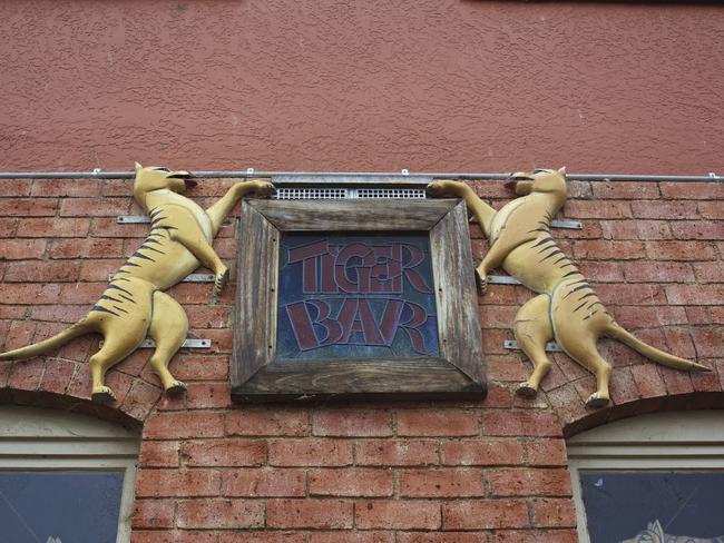 Sign for the Tassie Tiger Bar at the Mole Creek Hotel. Picture: Tourism Tasmania