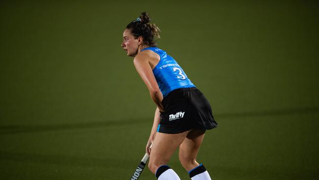 Brooke Peris in the first Festival of Hockey match between the Territory Stingers and Brisbane Blaze. Picture: Pema Tamang Pakhrin