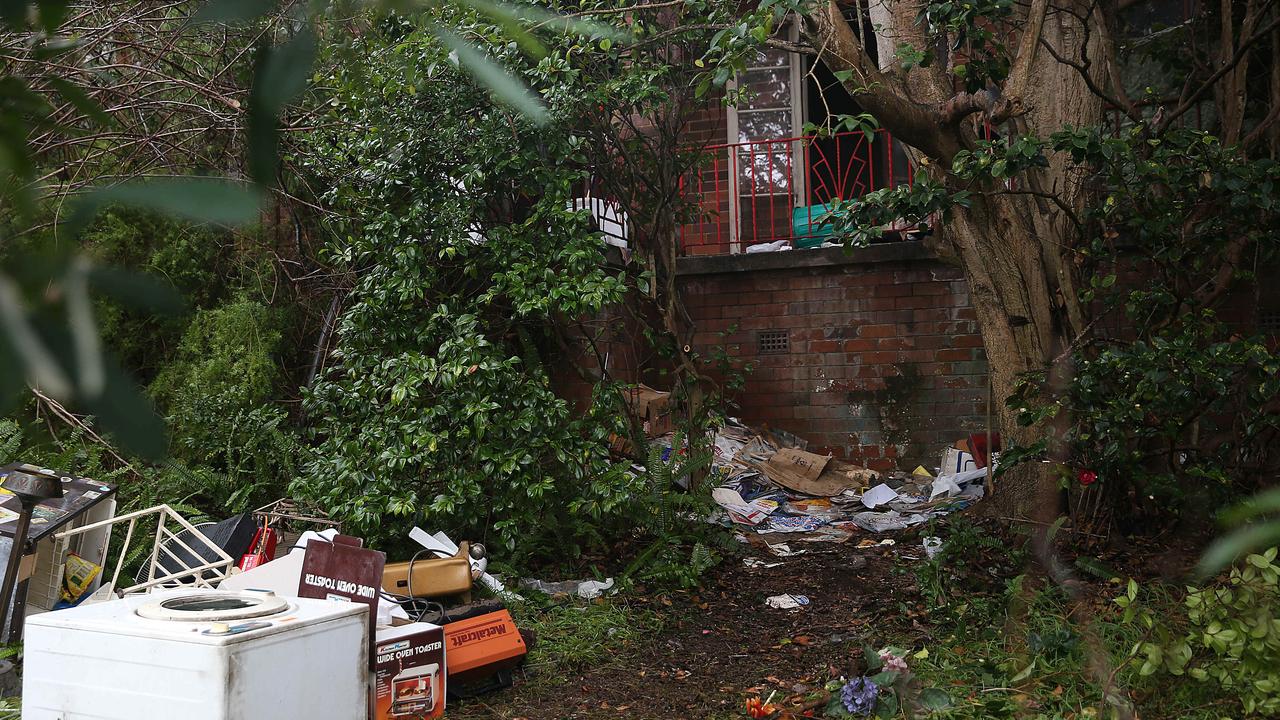 The home of Bruce Roberts in Greendale Street, Greenwich was strewn with hoarded debris and held the bodies of two dead men inside.