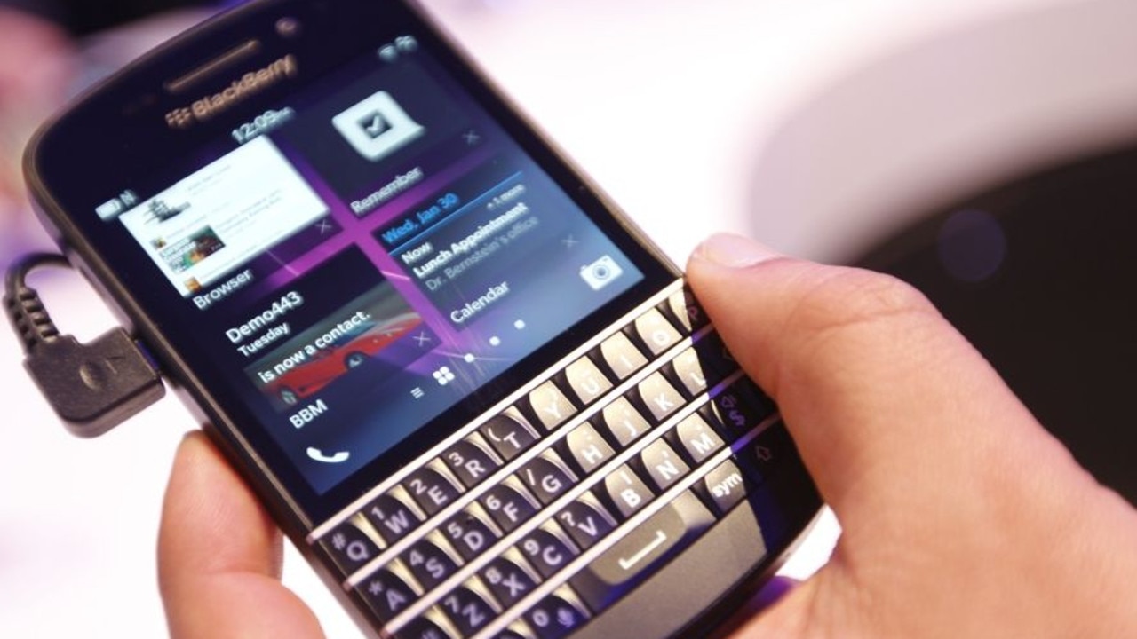 The BlackBerry Q10 was the company’s foray into the smartphone market and combined a tactile keyboard with a touchscreen.