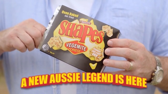 Arnott's new Vegemite and Cheese Shapes TV ad