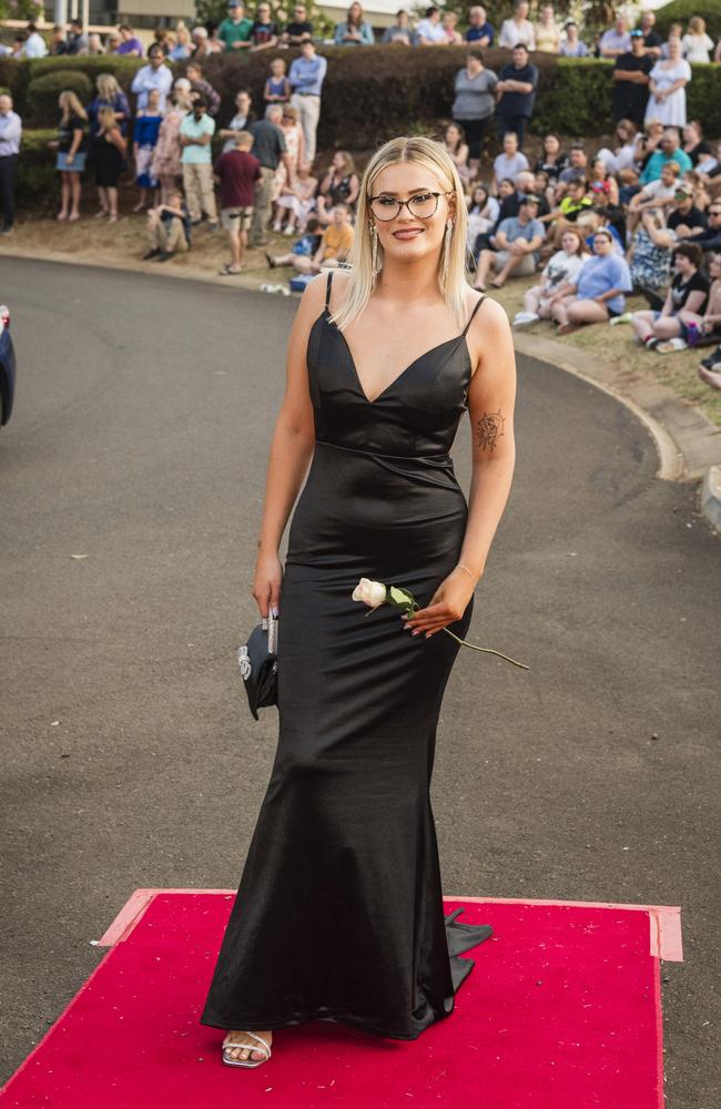 Tahlia Hargreaves at Harristown State High School formal at Highfields Cultural Centre, Friday, November 17, 2023. Picture: Kevin Farmer