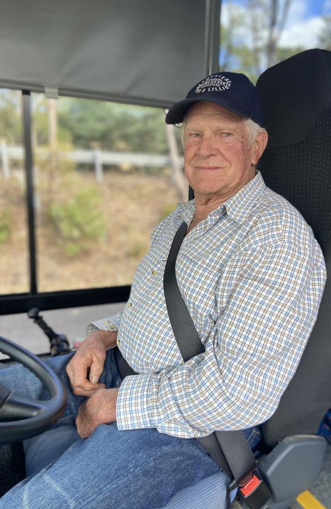 Flowerdale Primary School bus driver Denis Hodge. Picture: Kirra Grimes