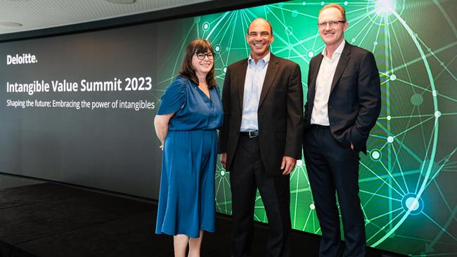 From left: Frances Drummond, principal at Deloitte IP Advisory; Derek Minihane, partner at Deloitte IP Advisory; Tim Heberden, partner at Deloitte IP Advisory. Picture: Gabriella Sukkarr