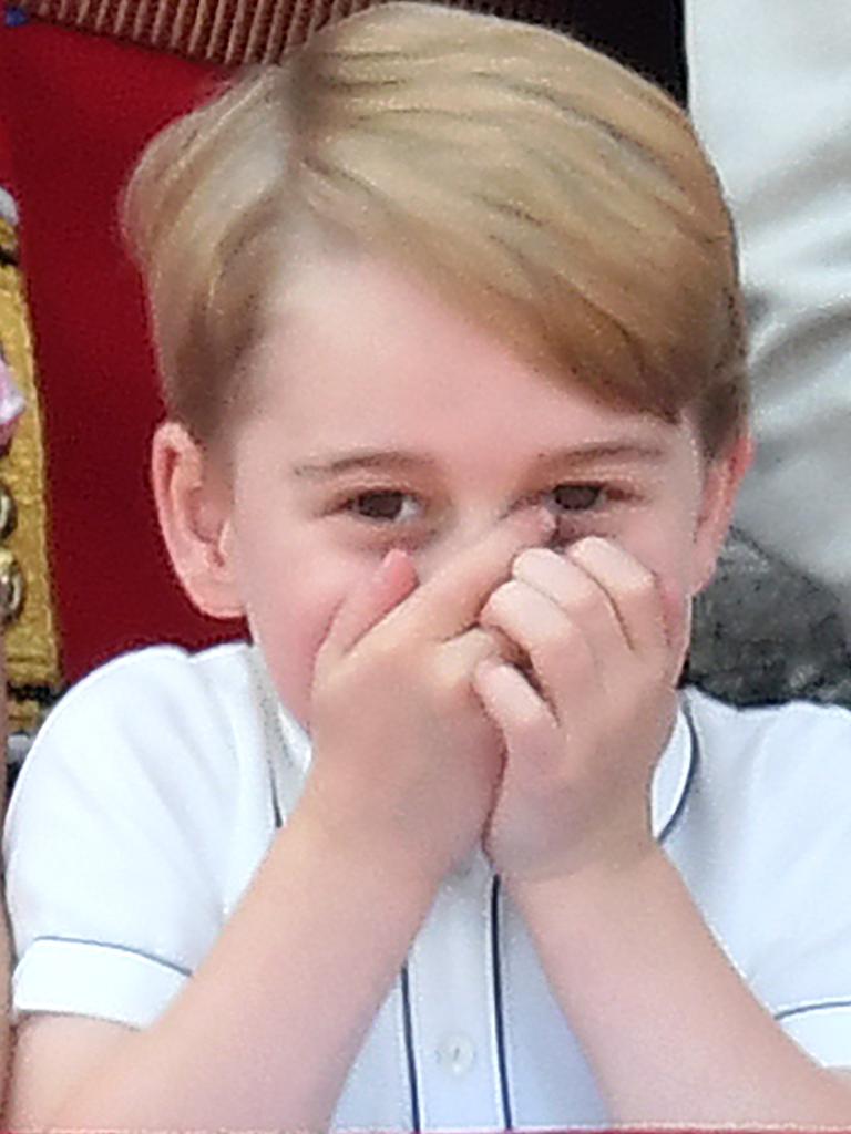 Cheeky Prince George. Picture: Mega.