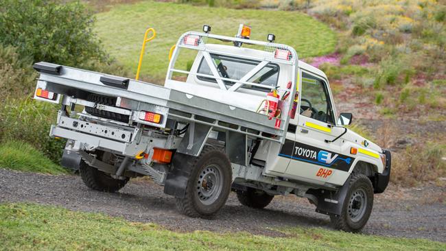 The electric LandCruiser could become part of the Australian landscape.