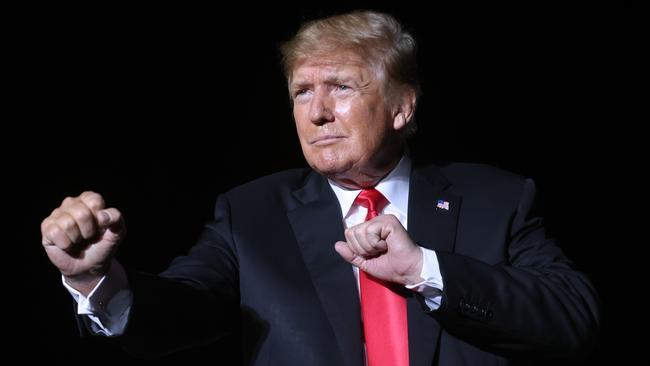 Donald Trump learnt the art of showmanship from his fearsome father, Fred. Picture: Getty Images