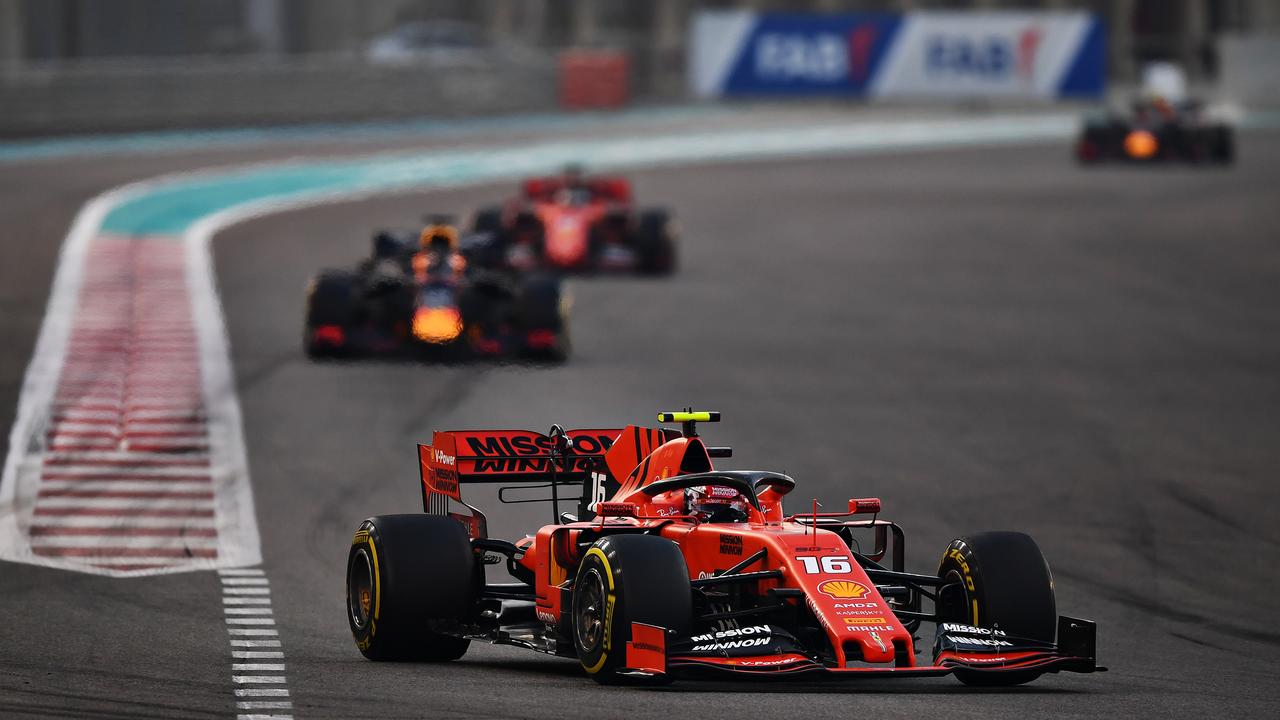 Charles Leclerc of Monaco driving the (16) Scuderia Ferrari SF90 on track during the F1 Grand Prix of Abu Dhabi at Yas Marina Circuit on December 01, 2019 in Abu Dhabi, United Arab Emirates. Picture: Clive Mason/Getty Images