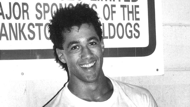 Nicknamed the ‘dancing Bulldog’ Campbell was a heart-throb in the 1980s playing for Canterbury. Picture: News Corp.