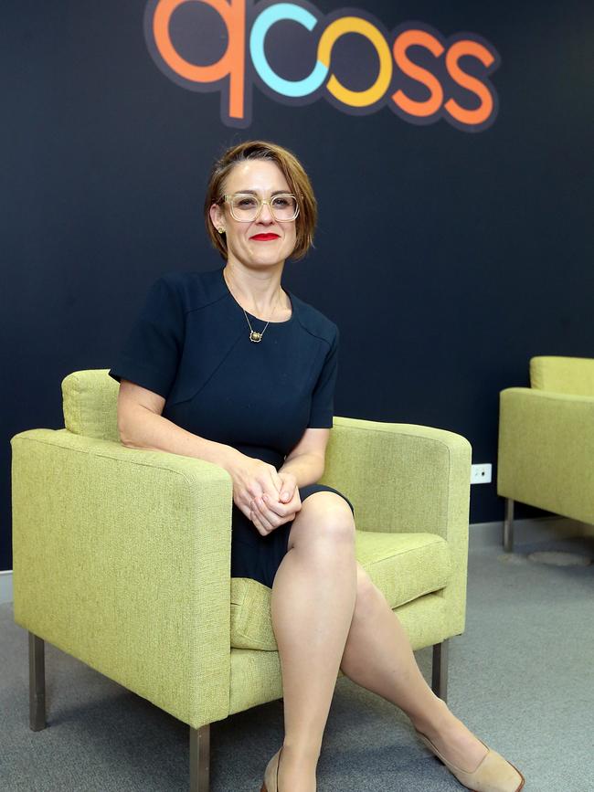 QCOSS CEO Aimee McVeigh. 27th August 2020 Brisbane. Picture by Richard Gosling