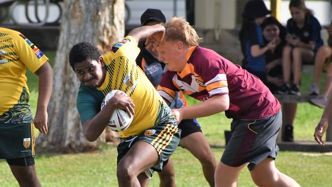 Photographs from the Will Murdoch Perpetual Shield. The annual U14 rugby league competition, in its second year, involved Gilroy Santa Maria College, Ingham State High School and St Teresa's Catholic College Abergowrie. Picture: Cameron Bates