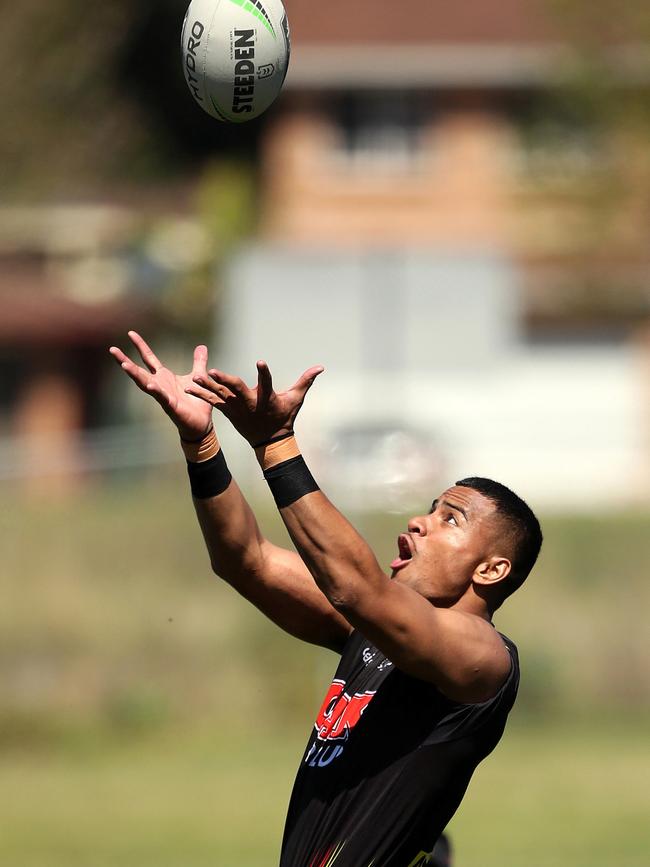 The star youngster makes easy work of taking the ball.