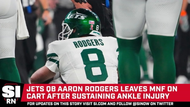 Aaron Rodgers exits MNF game vs. Bills in 1st quarter due to ankle injury