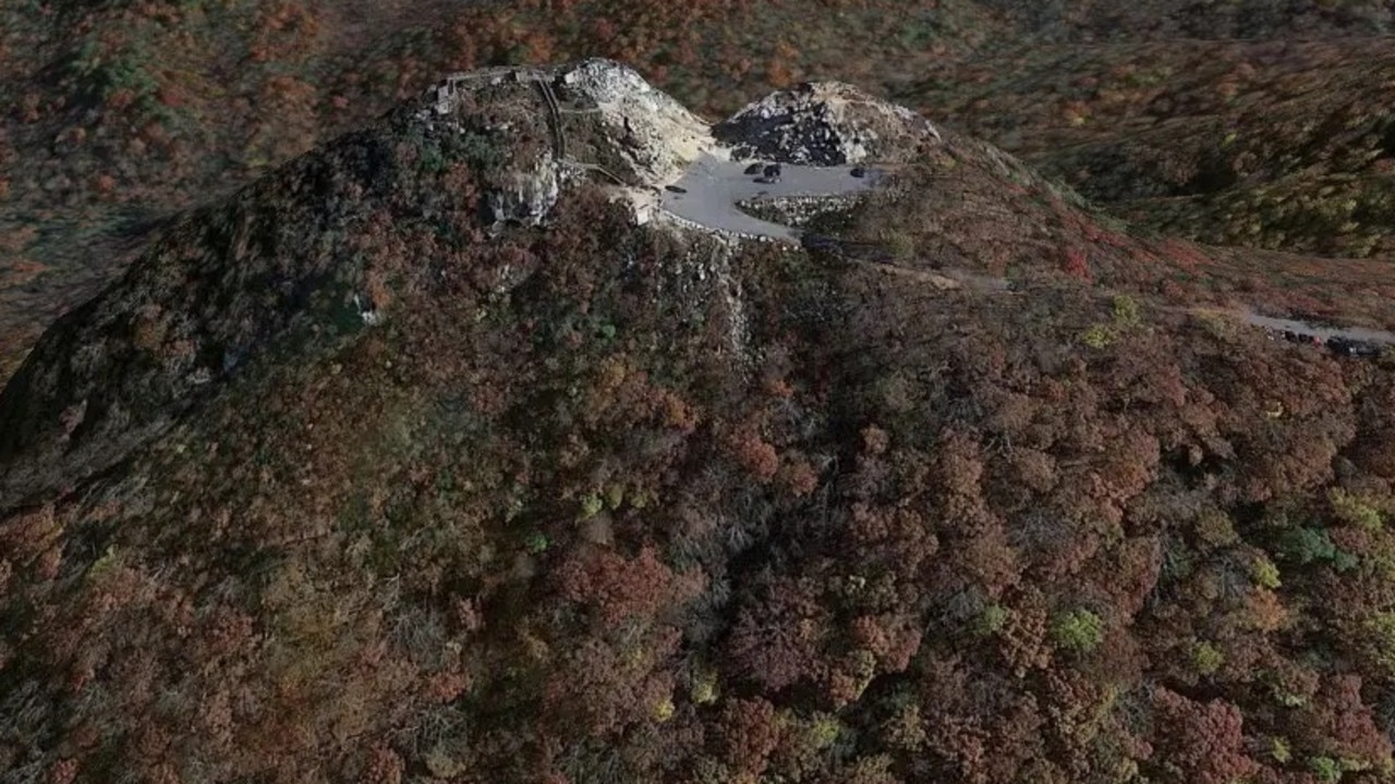 The pair’s bodies were found at the summit of Bell Mountain in March. Picture: Google Earth