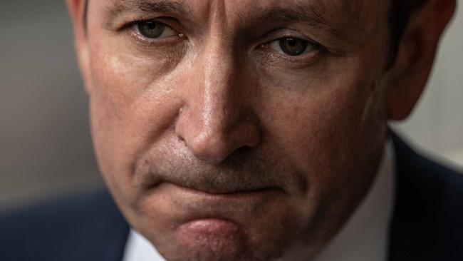 SYDNEY, AUSTRALIA - NewsWire Photos March 7, 2021: Western Australia Premier Mark McGowan speaking to media outside the Federal Court, Sydney. Picture: NCA NewsWire / James Gourley