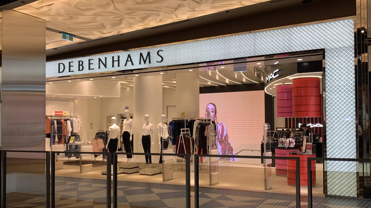 The Debenhams store in Melbourne was hoped to be the first of 10 around Australia. Now it’s closing. Picture: Benedict Brook/news.com.au