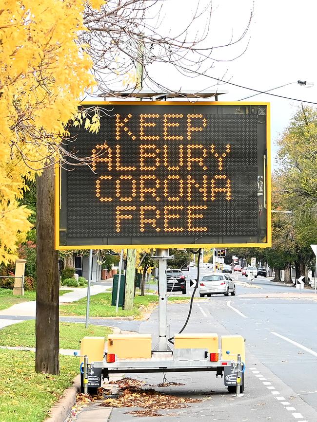 Street signs in Albury. Picture: Getty Images