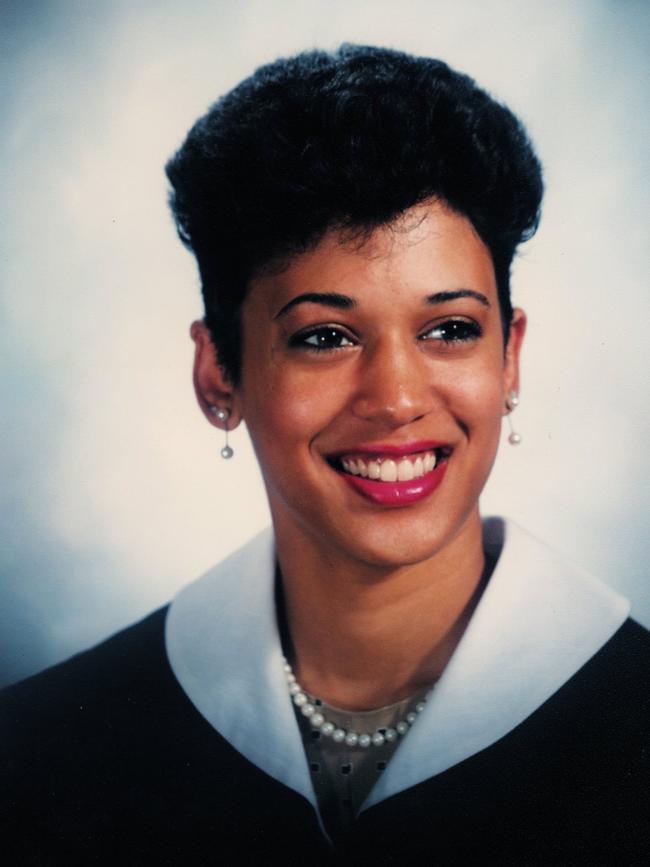 Kamala Harris as a Howard University student. Picture: Facebook