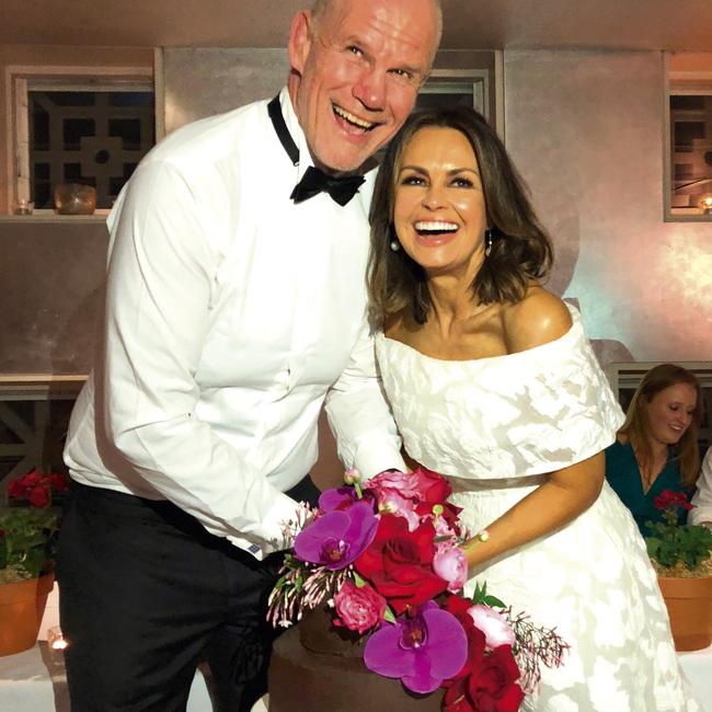 Special event ... Wilkinson and author husband Peter Fitzsimons renew their vows for their 25th wedding anniversary in October, 2017. “Just ten days later, my world was turned upside down,”she writes in It Wasn't Meant To Be Like This.