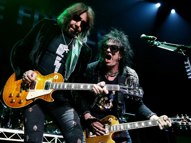 Ace Frehley performs at Brisbane Entertainment Centre. Picture: Mark Calleja/AAP