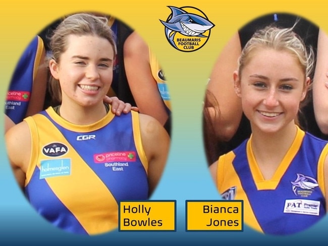 Beaumaris Football Club president Nick Heath said Bianca Jones and Holly Bowles were "cherished and highly respected members" of the community.