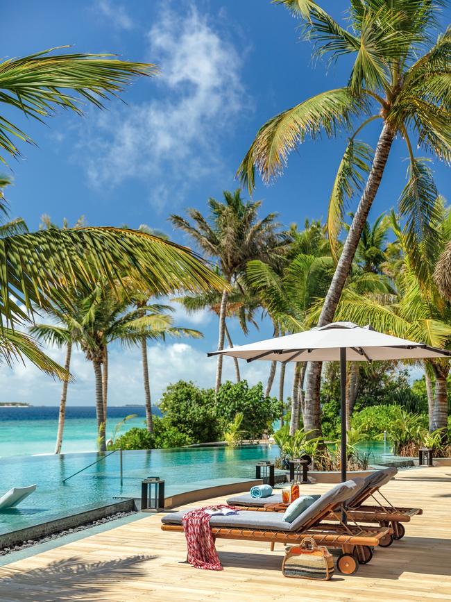 Lounge poolside between treatments.