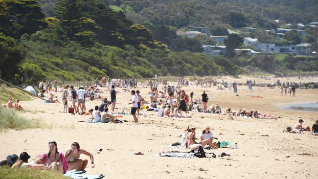 Secondary school leavers descended on Surf Coast towns including Lorne from late last month to celebrate schoolies. Picture: David Smith