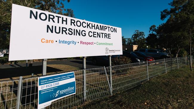 North Rockhampton Nursing Centre in Rockhampton, which was placed in lockdown after an enrolled nurse tested positive to pandemic coronavirus. Photo: Levi Appleton, AAP.