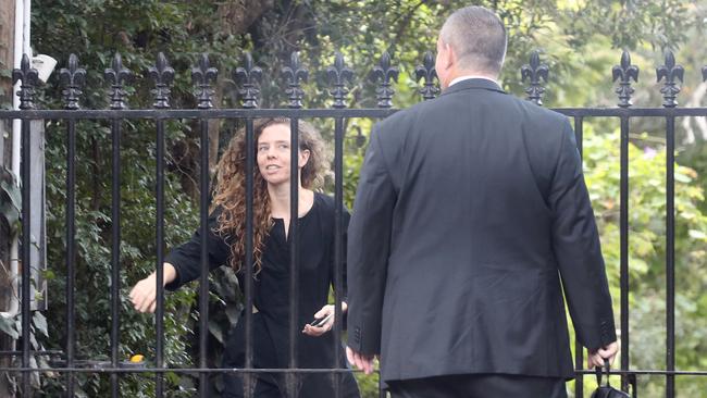 Bianca Spender at her mother Carla Zampatti’s home in Woollahra on Monday. Picture: David Swift