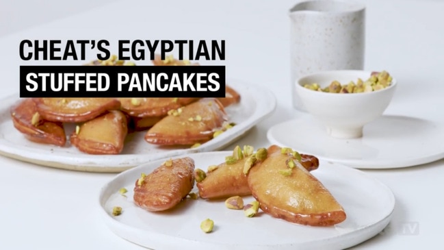 Cheat's Egyptian stuffed pancakes