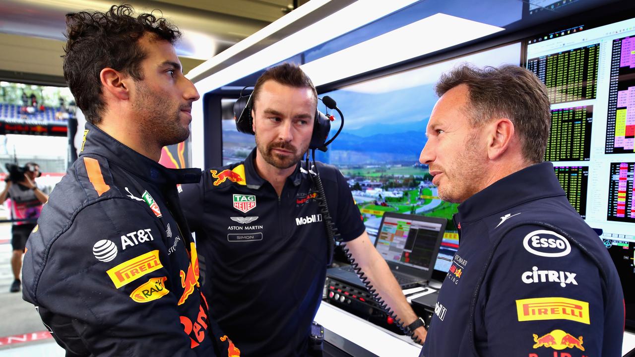 Daniel Ricciardo and Christian Horner’s relationship does not appear the strongest on the documentary.