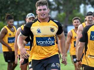 Sunshine Coast Falcons training session.Darryn Schonig. Picture: Warren Lynam