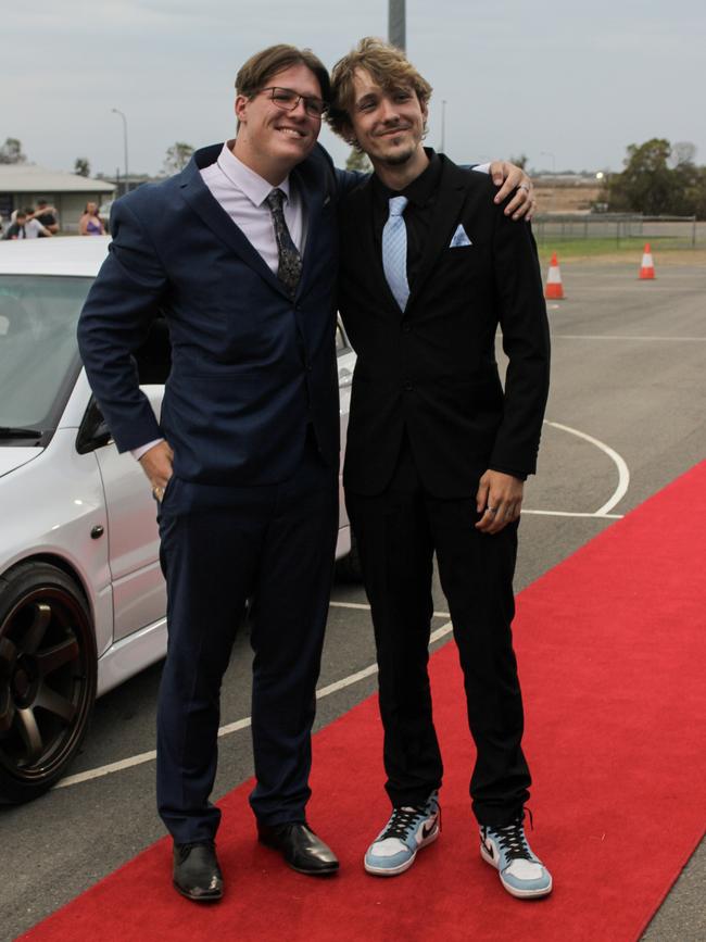 Noah Foley and Will Haigh at the 2023 Kepnock State High School formal.