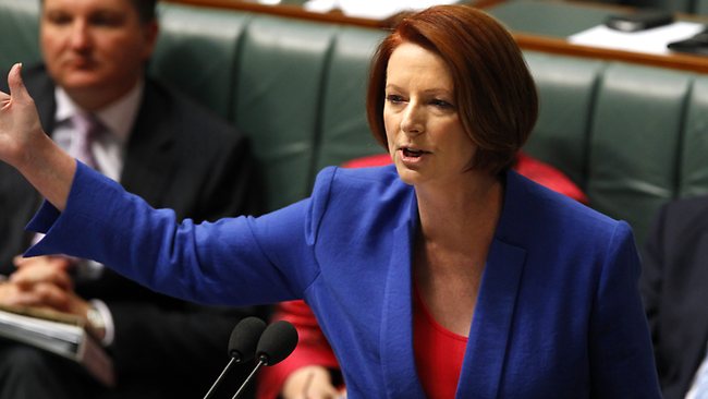 Prime Minister Julia Gillard blasts Tony Abbott in extraordinary scenes ...