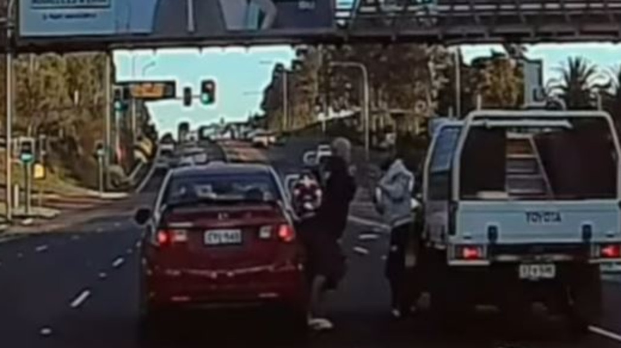 Road Rage Footage Shows Western Sydney Highway Brawl | The Australian