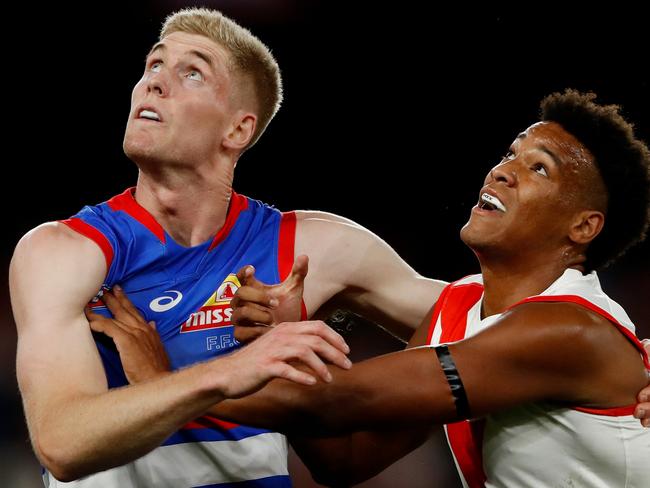 Tim English is hot property right now. Picture: Dylan Burns/AFL Photos via Getty Images