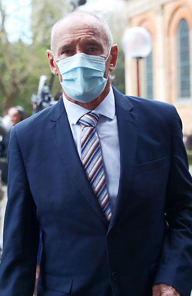 Chris Dawson walking into the Supreme Court on Tuesday. Picture: John Grainger