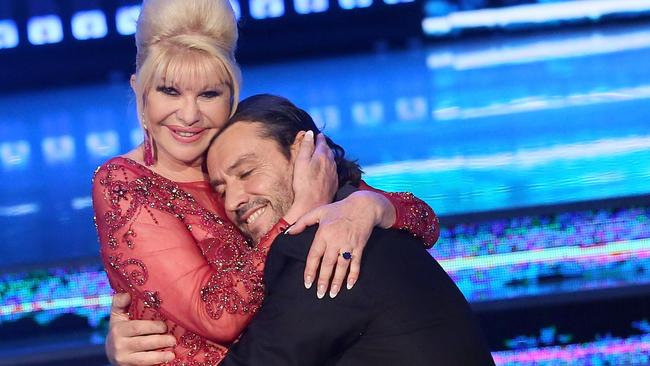 Ivana Trump and her ex-husband Rossano Rubicondi perform on the Italian TV show 'Ballando Con Le Stelle' (Dancing with the Stars) at RAI Auditorium on May 5, 2018. Picture: Elisabetta A. Villa/Getty Images