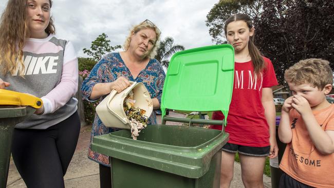 Linda Rock says the four-bin situation is not working in Hobsons Bay. Picture: Tim Carrafa