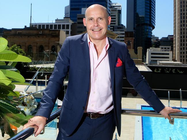 Ingenia CEO Simon Owen at the Hilton Hotel in Brisbane. Pic Tim Marsden