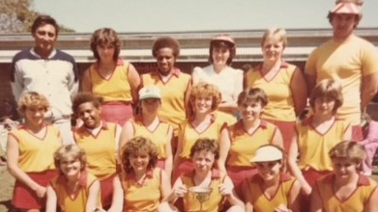Dennis Assay (back left) coached the Park Avenue A grade women to a premiership victory in 1983.