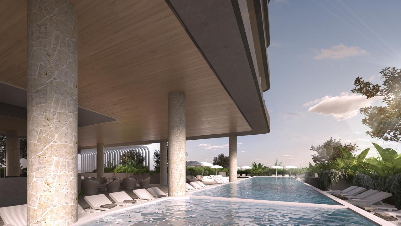 The development will feature a podium level wellness zone with a pool, sauna and spa.