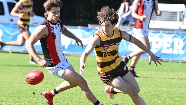 Aspley Player Harry Nelson QAFL colts AFL between Aspley and Morningside. Saturday June 8, 2024. Picture, John Gass