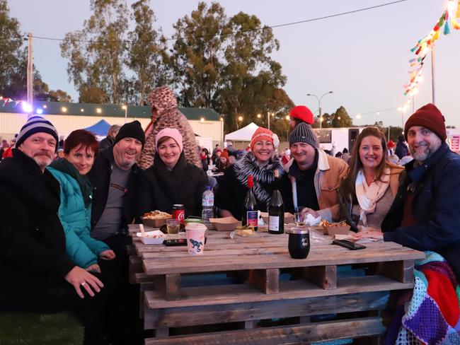 Nigel Spence, Debbie Spence, Ian and Jo Lucas, Michelle and Greg Leo and Denley and Trent Frecklington at Twilight Jazz n Blues as part of Jumpers and Jazz 2021 (Photo: Zilla Gordon).