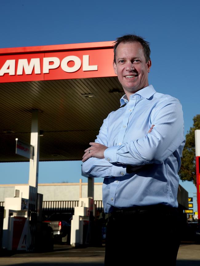 Ampol CEO Matthew Halliday. Picture: Toby Zerna