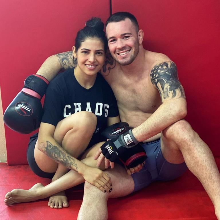 This photograph of Polyana Viana and Colby Covington sparked rumours they were dating.